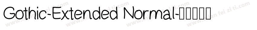 Gothic-Extended Normal字体转换
